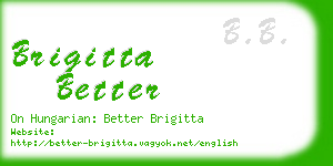 brigitta better business card